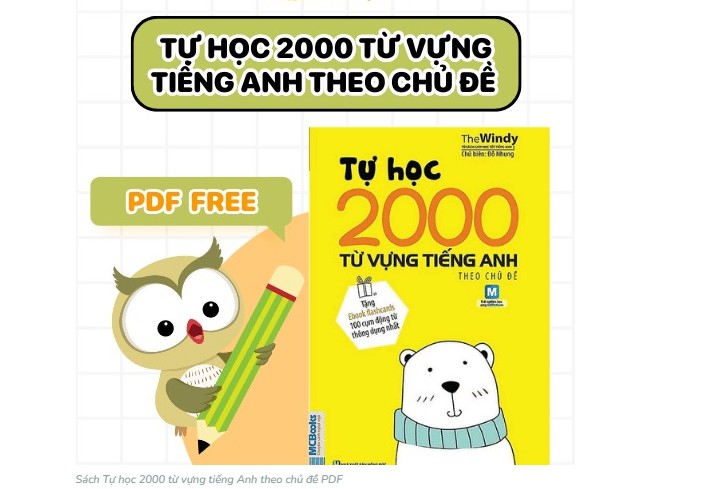 Tự học 2000 từ vựng tiếng Anh PDF Miễn phí